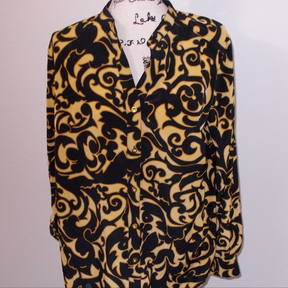Style & Co. Tops - Style & Co scroll print blouse NWT